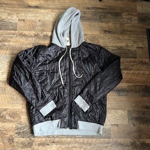 Lightweight bomber hoodie